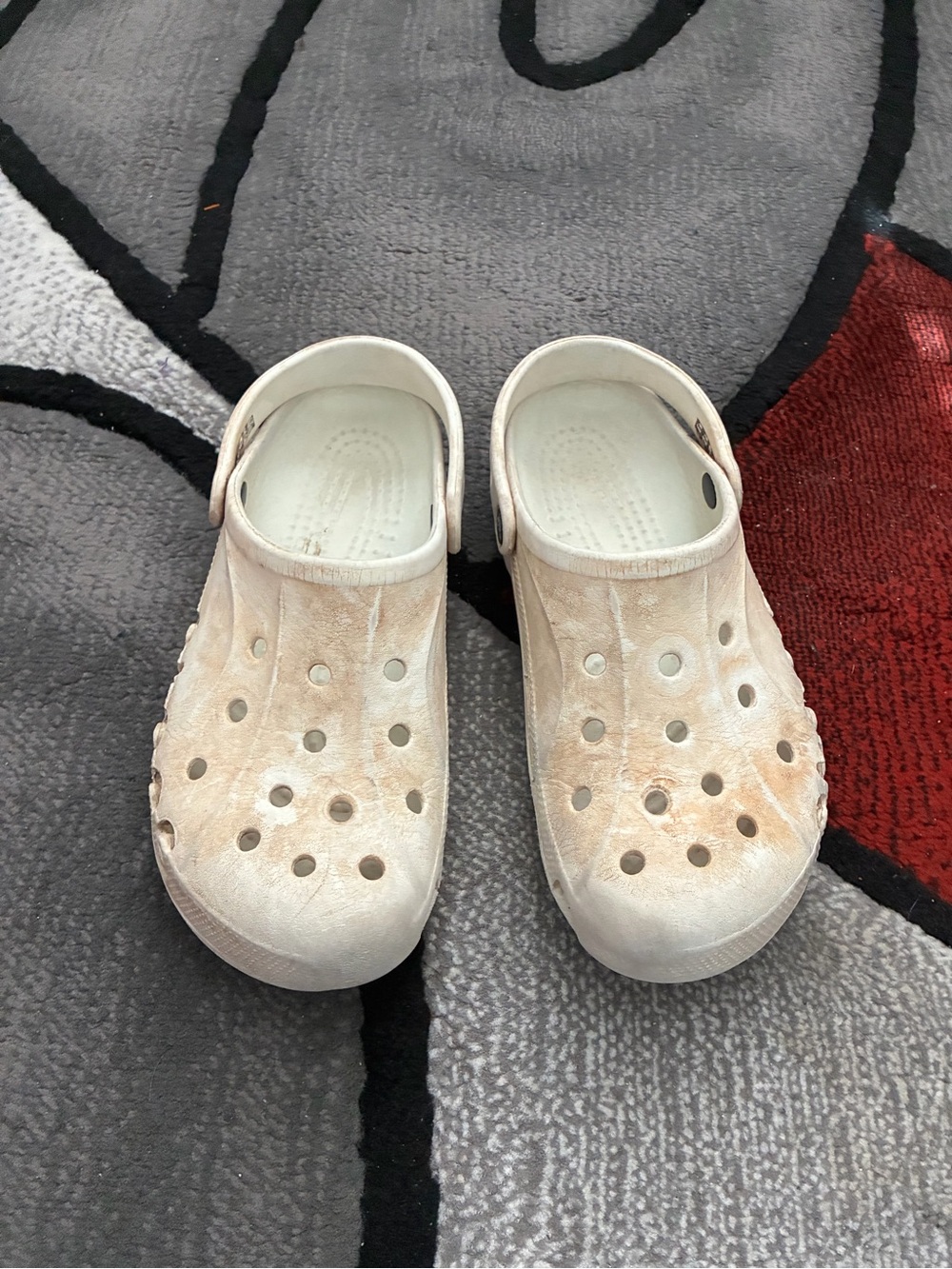 CROCS Women's Light Cream Classic Clog Mules